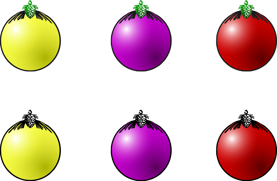 Pic Ornaments Christmas Colorful Free Clipart HD PNG Image