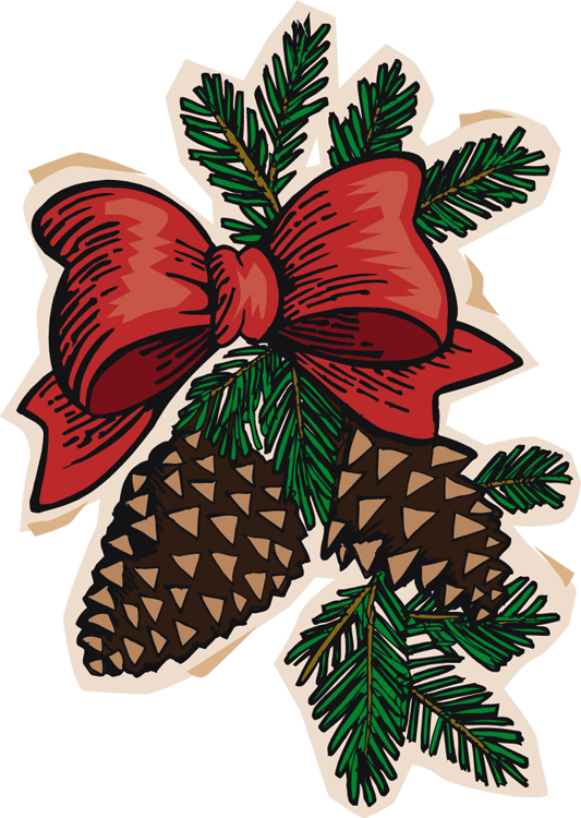 Christmas Pine Cone Free Clipart HQ PNG Image