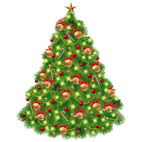 Fir-Tree Christmas Ornaments PNG Image High Quality PNG