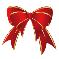 Christmas Bow Transparent PNG Image