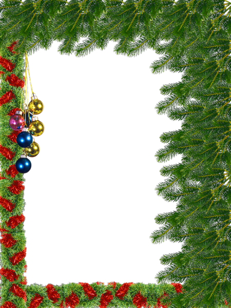 Christmas Frame Transparent Background PNG Image
