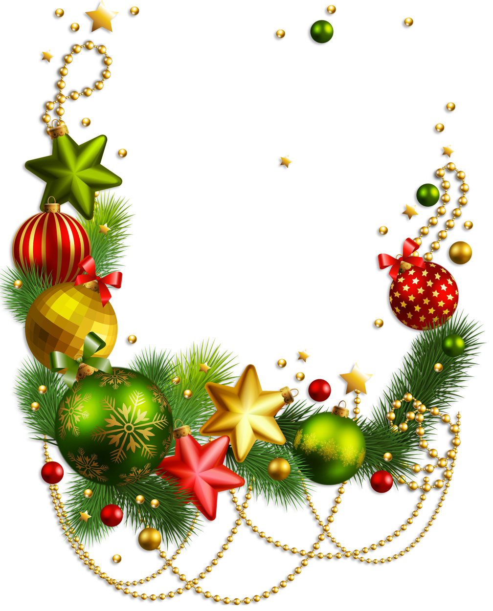 Christmas Ornaments Transparent PNG Image