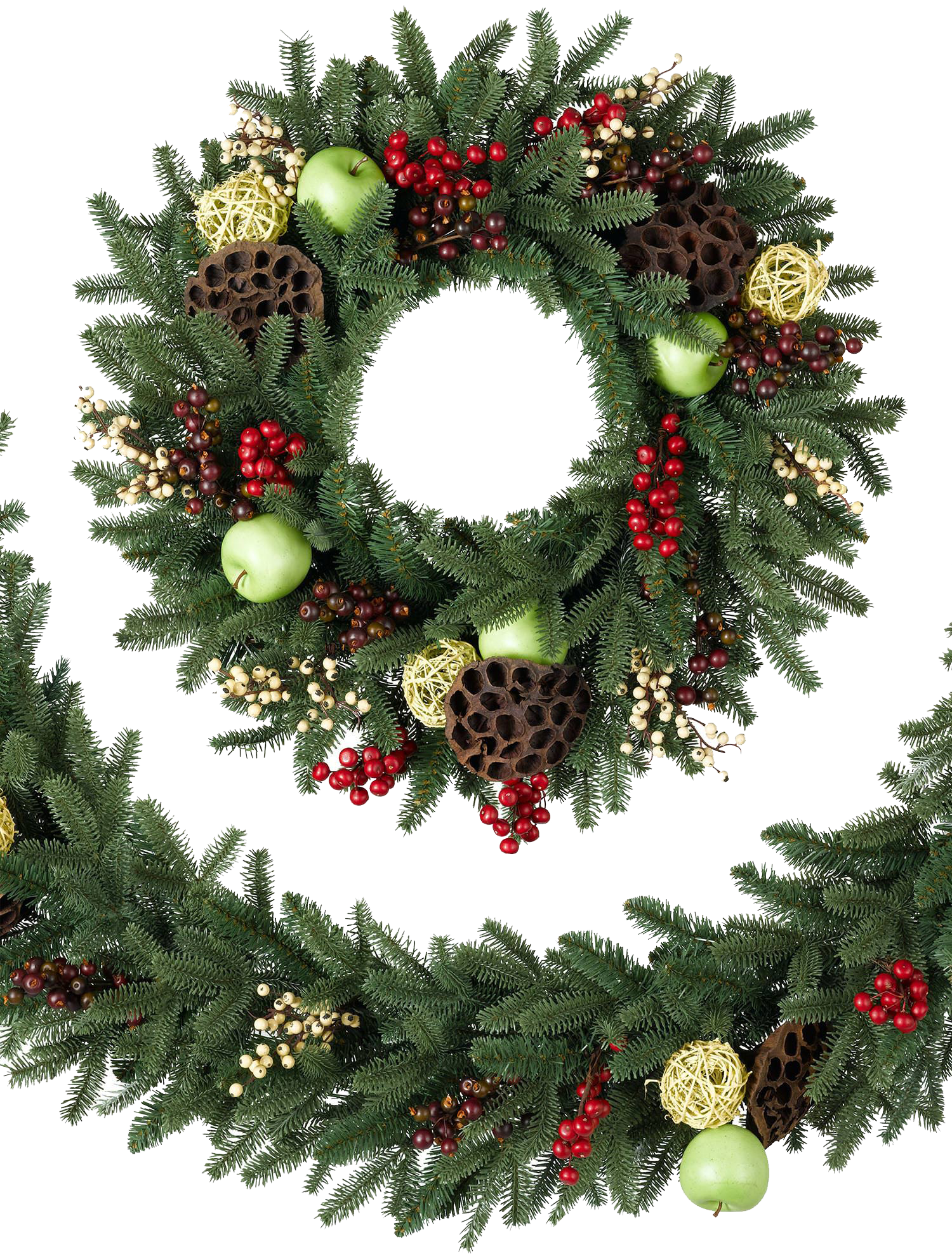 Download Christmas Wreath Transparent Background HQ PNG Image | FreePNGImg