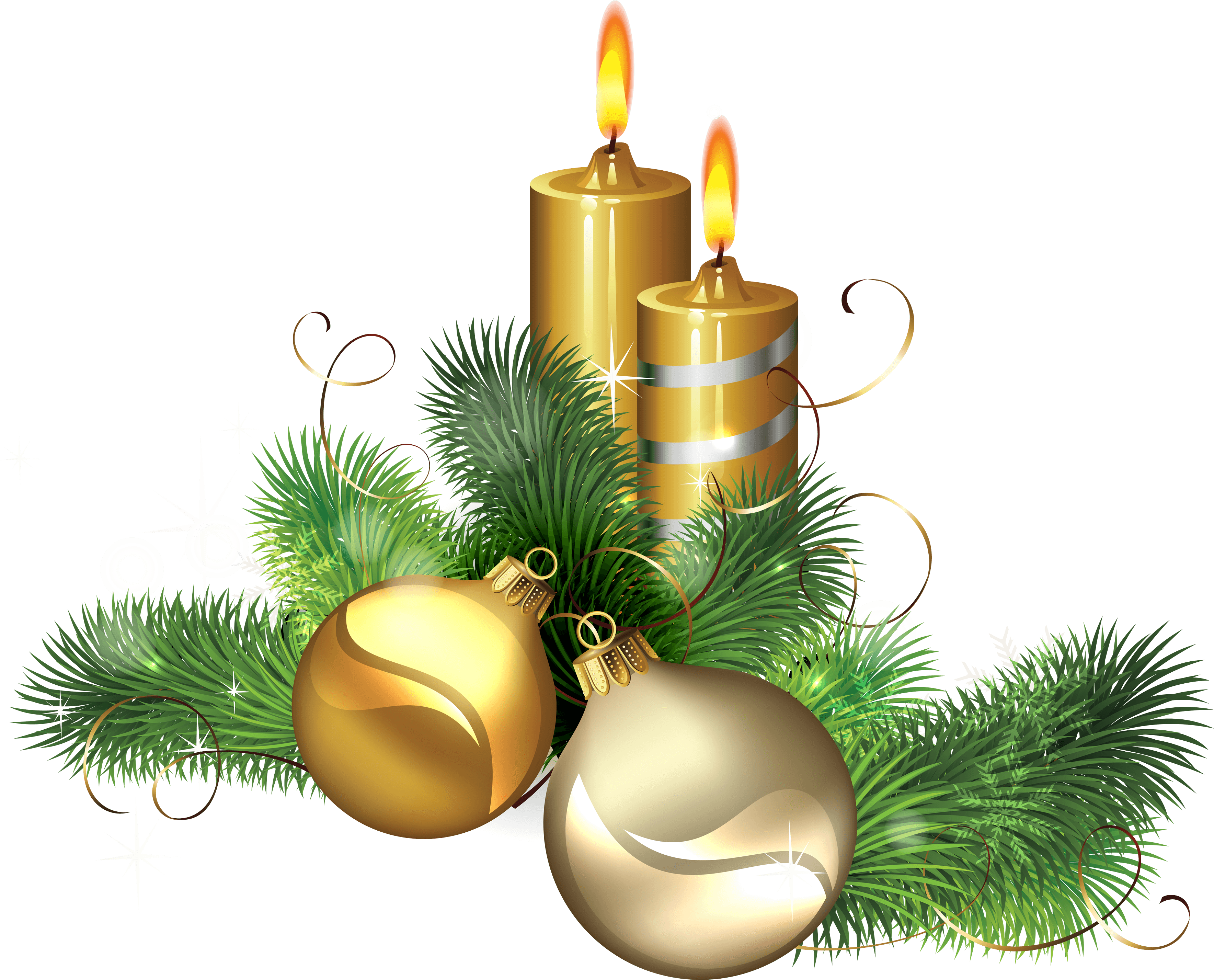 Christmas Candles Png Image PNG Image