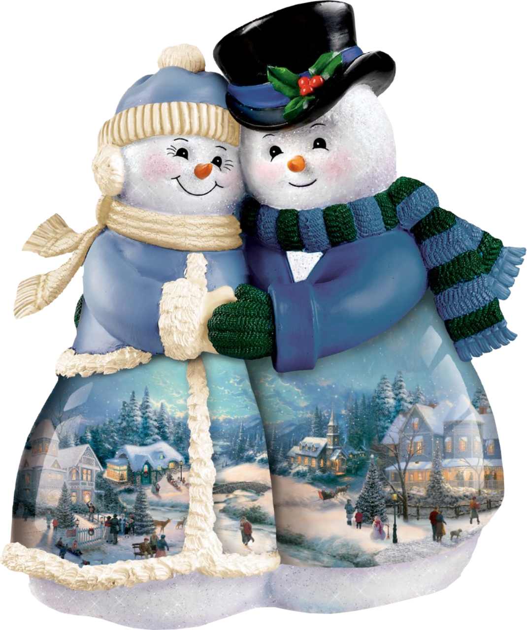 Snowman Cute Collectable Creative Figurine Christmas PNG Image