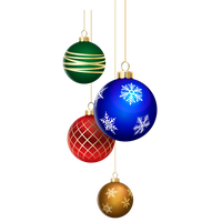 Christmas balls baubles PNG