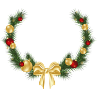 Christmas garland Transparent PNG Image