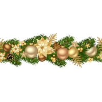 Christmas garland Transparent PNG Image
