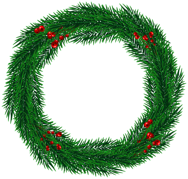 Christmas wreath Transparent PNG Image
