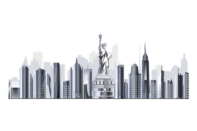 City Skyline York Free PNG HQ PNG Image