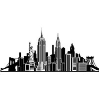 Skyline Vector York PNG Download Free
