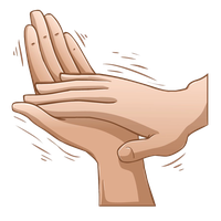 Clapping hands Transparent PNG Image