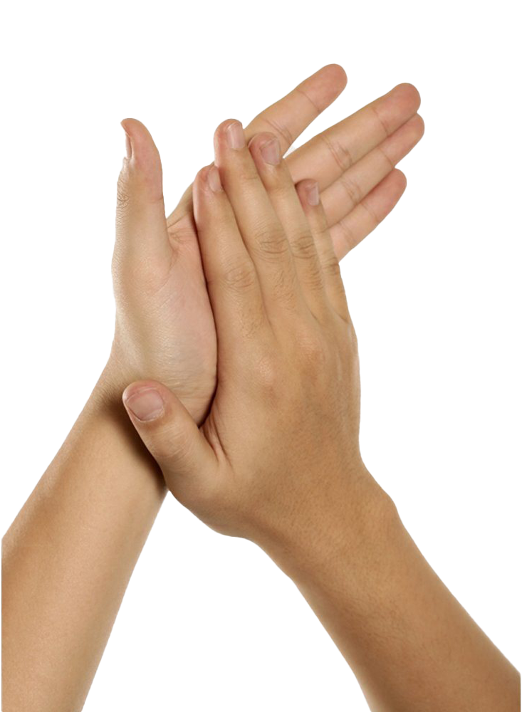 Clapping hands Transparent PNG Image