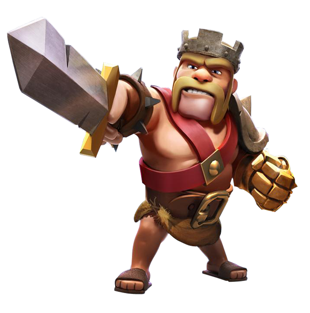 Скачай новый clash of clans. Король варваров Clash of Clans. Король варваров из Clash of Clans. Варвар клэш оф кланс. Варвар из Clash Royale.