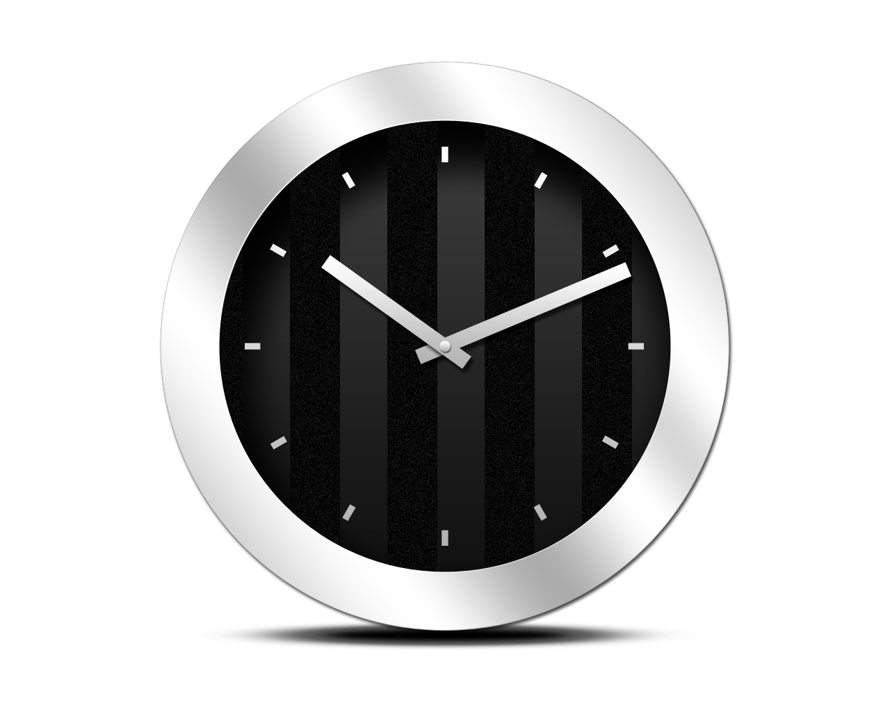 Small Wall Black Clock Download HD PNG Image