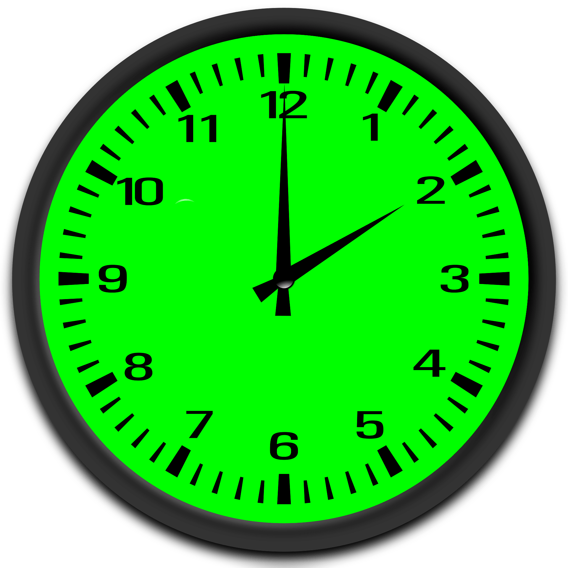 Wall Clock Green Classic PNG Free Photo PNG Image