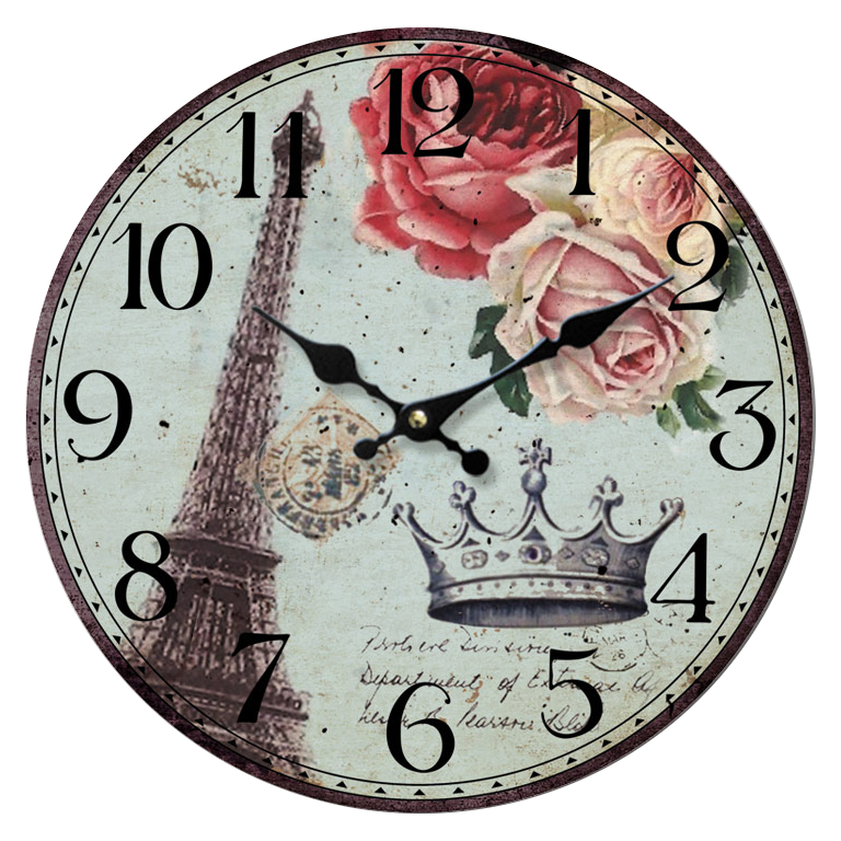 Vintage Clock Transparent Background PNG Image