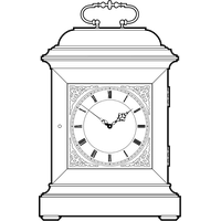 Bracket Clock Image PNG Free Photo PNG Image