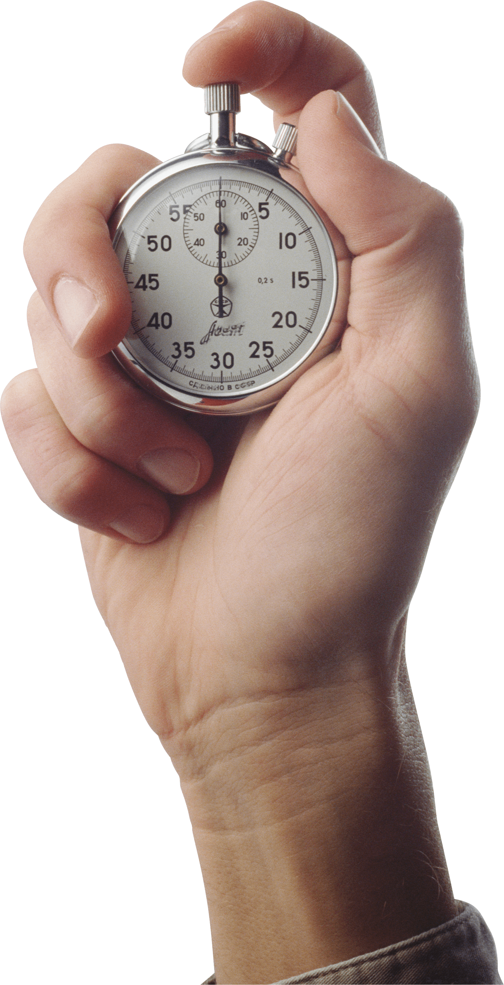 Stopwatch In Hand Png Image Transparent PNG Image