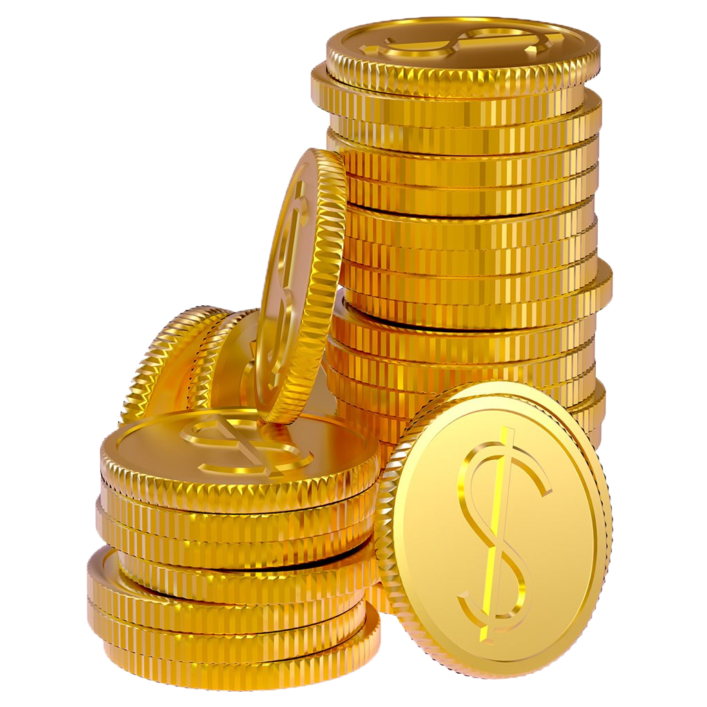 Golden Gold Photography Coins Coin Bank PNG Image