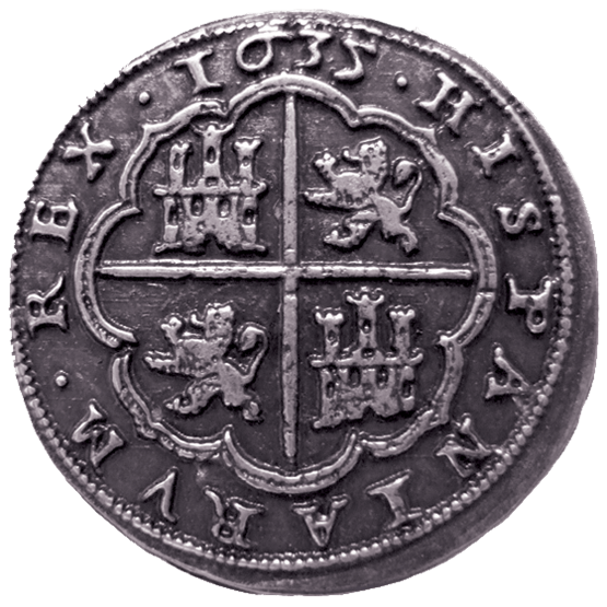 Real Dollar Spanish Coin Silver Spain PNG Image