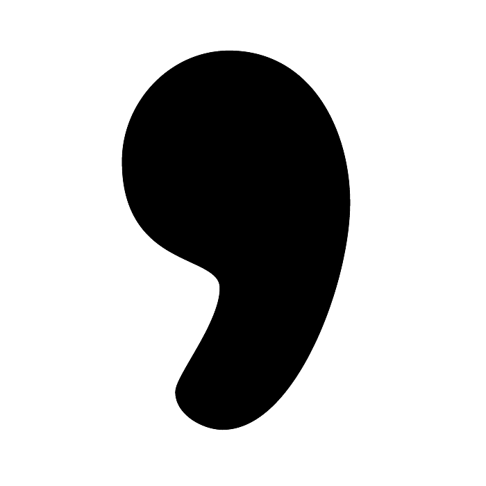 Comma Transparent PNG Image
