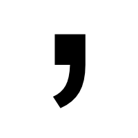Comma Transparent PNG Image