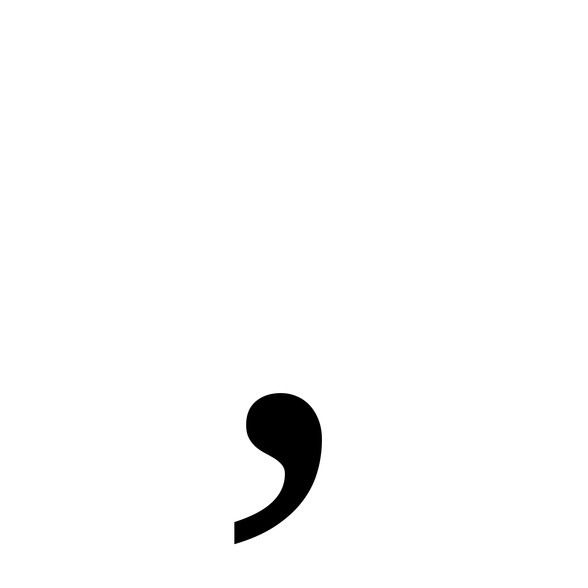 Comma Transparent PNG Image