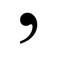 Comma Transparent PNG Image