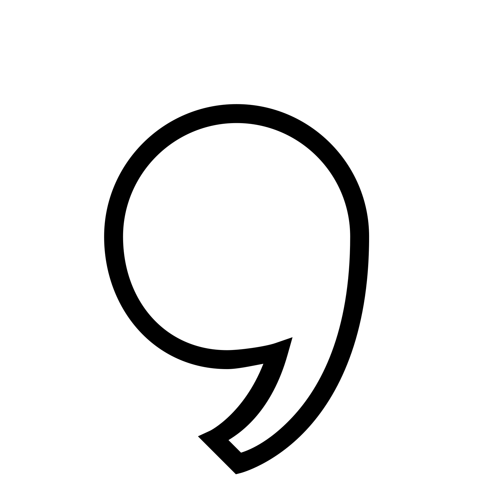 Comma Transparent PNG Image