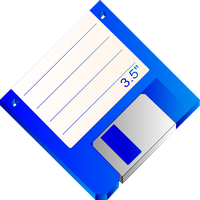 Blue Floppy Disk Download Free Image PNG Image