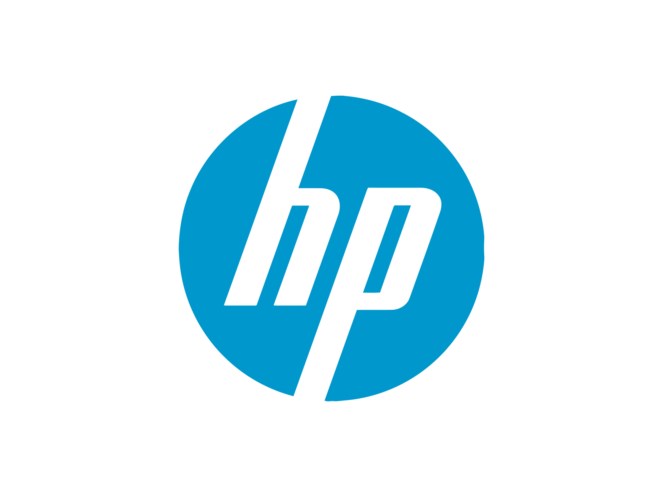 Blue Logo Hewlett-Packard HD Image Free PNG Image
