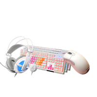 And Microphone Headphones Desktop Computer Keyboard Mouse