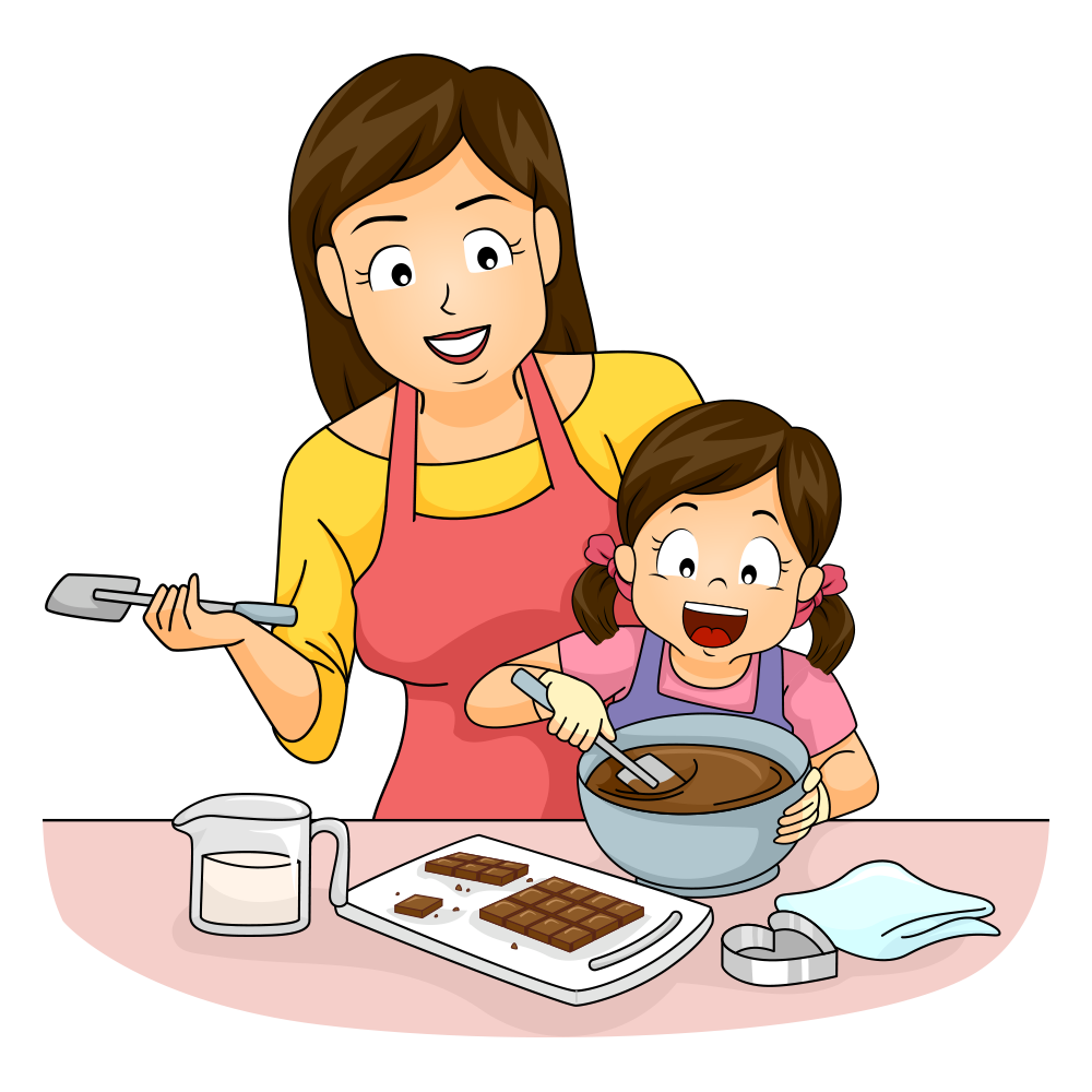 Download Baking Human Cooking Behavior Mother Reading HQ PNG Image