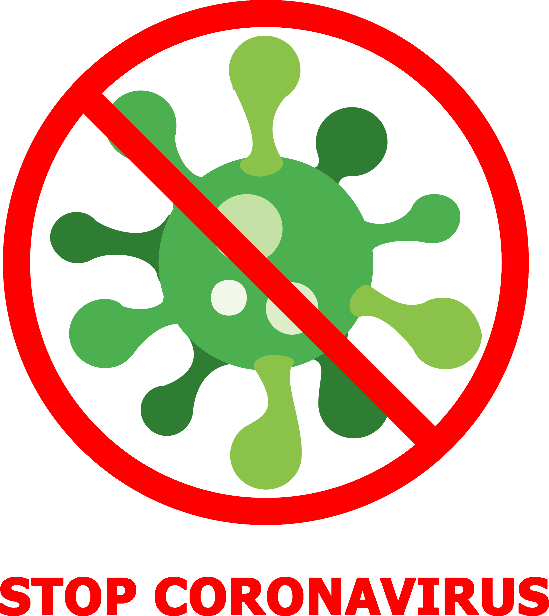 Coronavirus Stop Sign Download HQ PNG Image