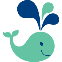 Cute Whale File PNG Image