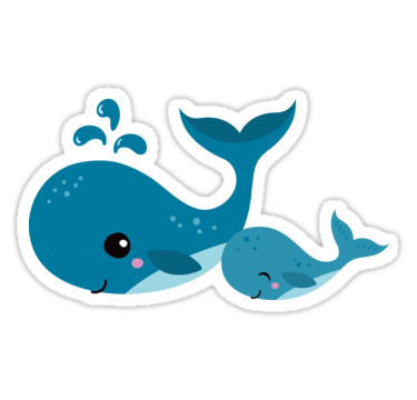 Cute Whale PNG Image