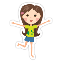 Cute Cartoon Girl Photos PNG Image