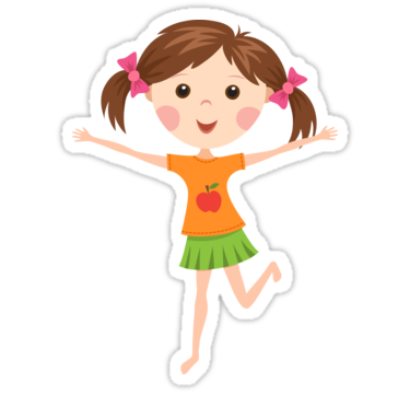 Cute Cartoon Girl Picture PNG Image