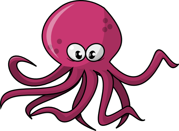 Cute Octopus File PNG Image