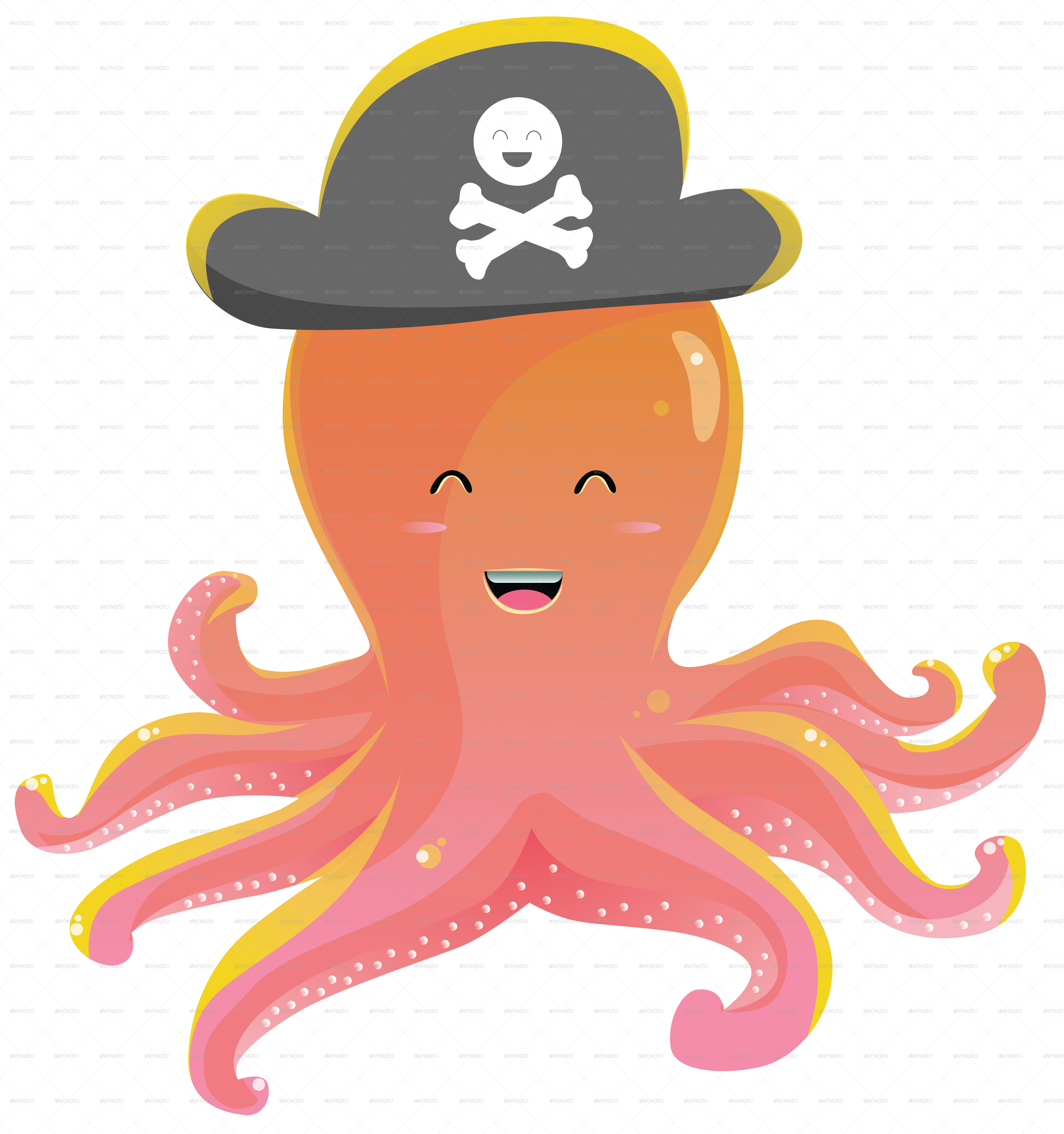 Cute Octopus Picture PNG Image