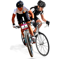 Cycling cyclist PNG