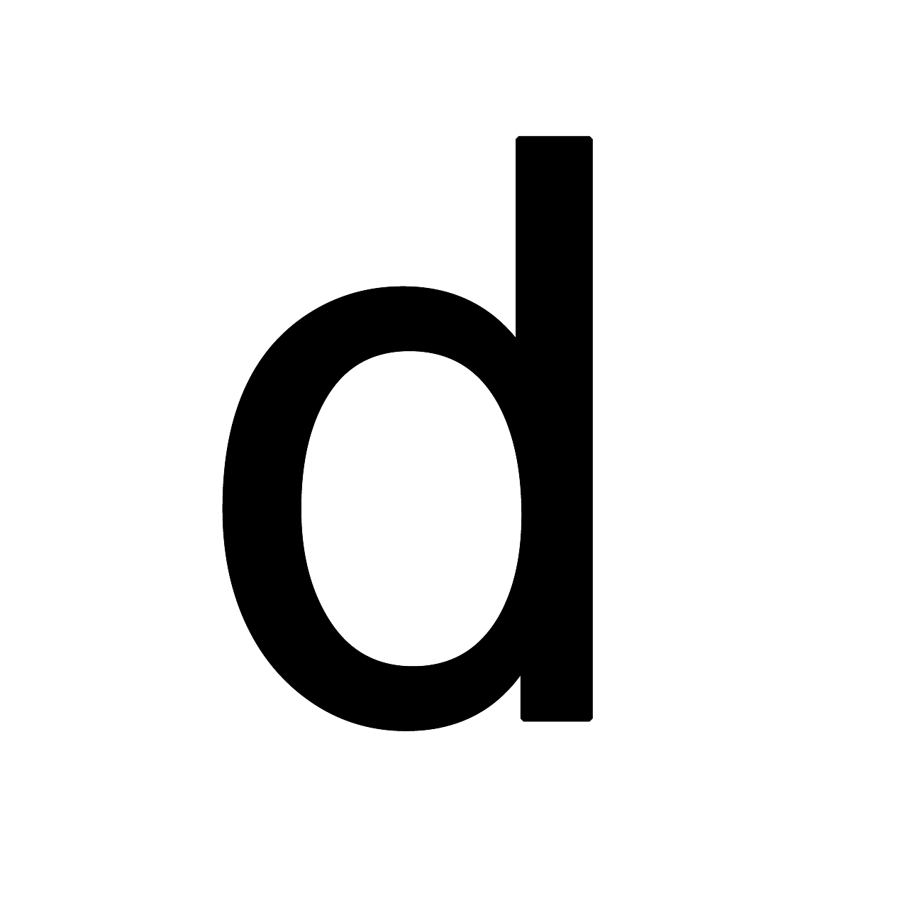 Letter D Transparent PNG Image