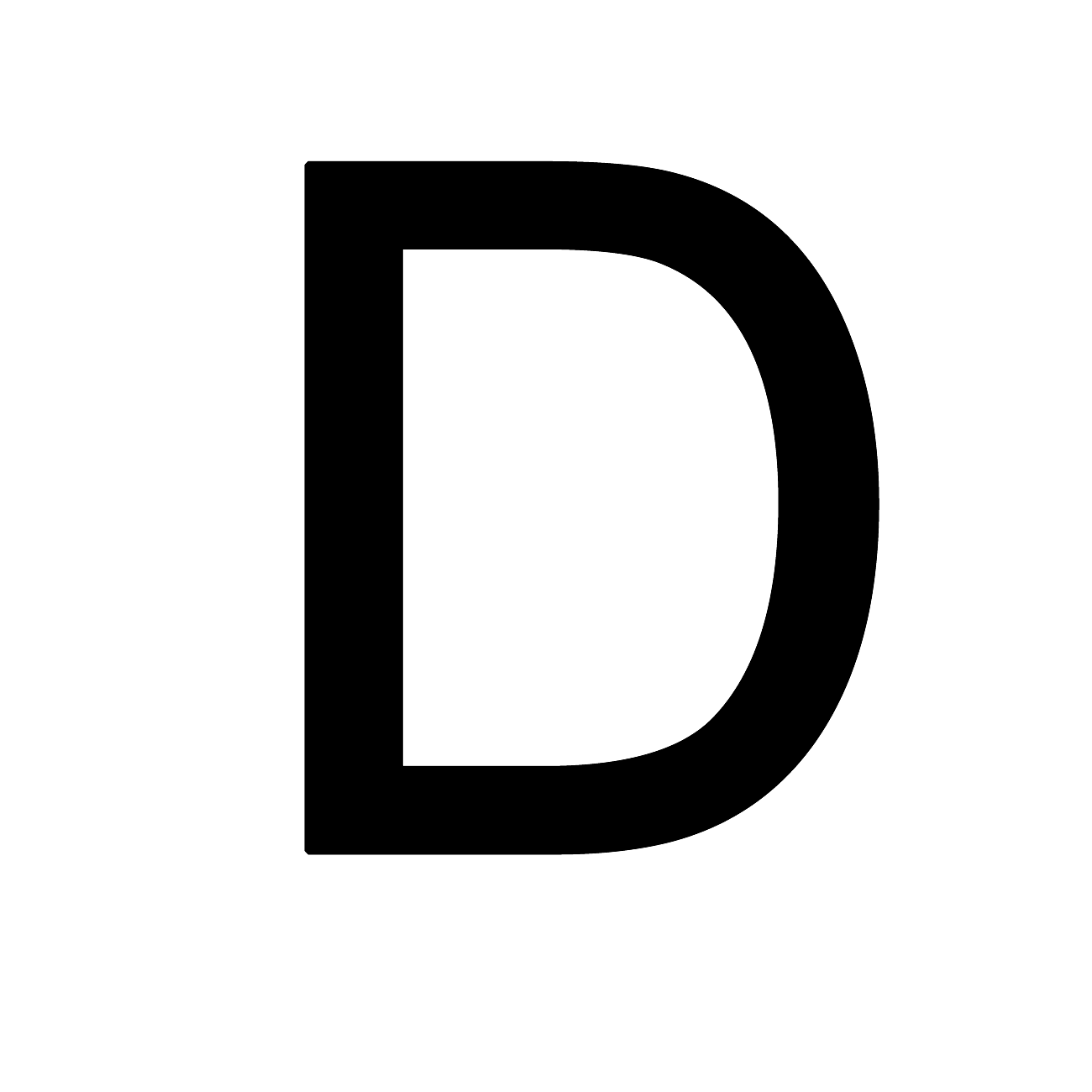 Letter D Transparent PNG Image