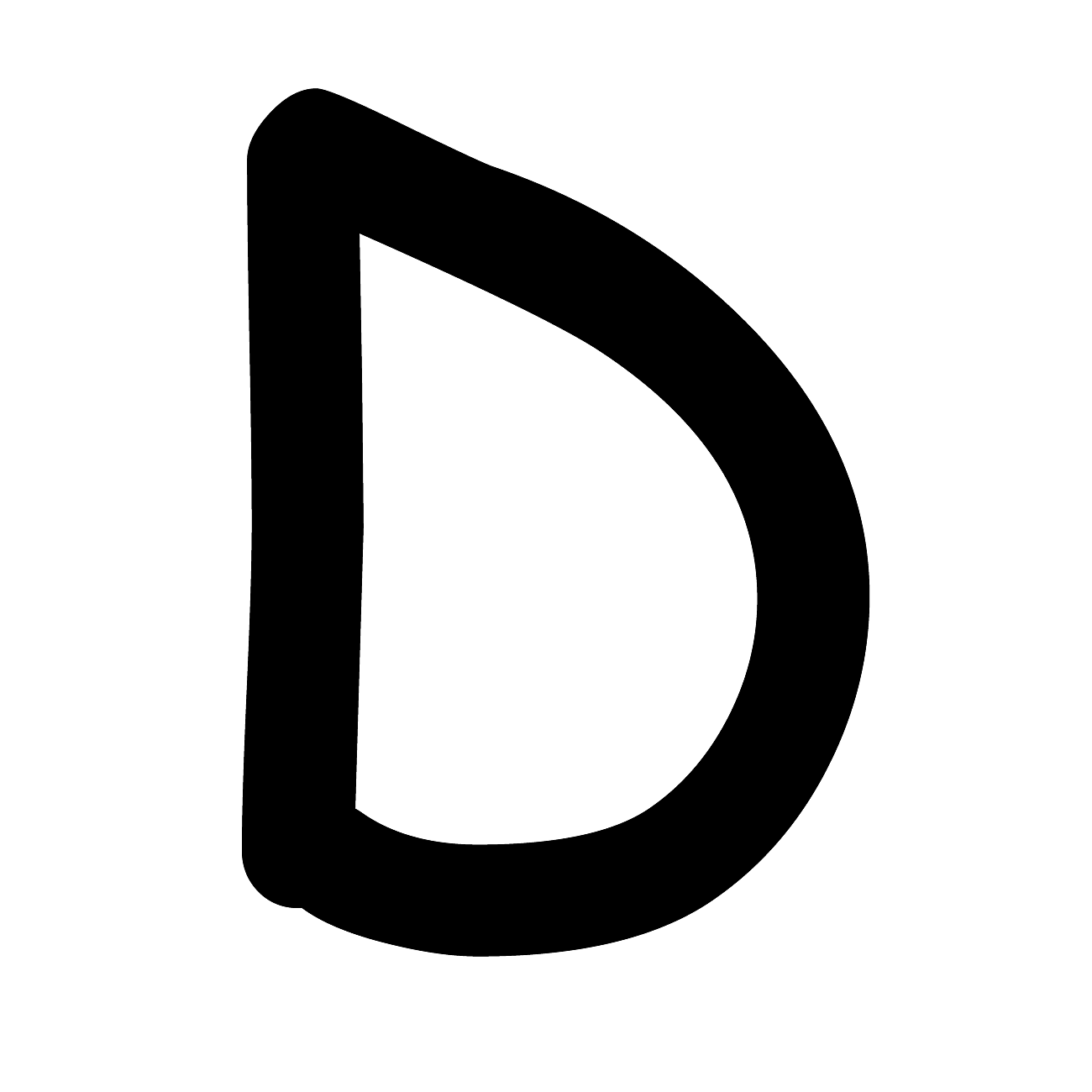 Letter D Transparent PNG Image