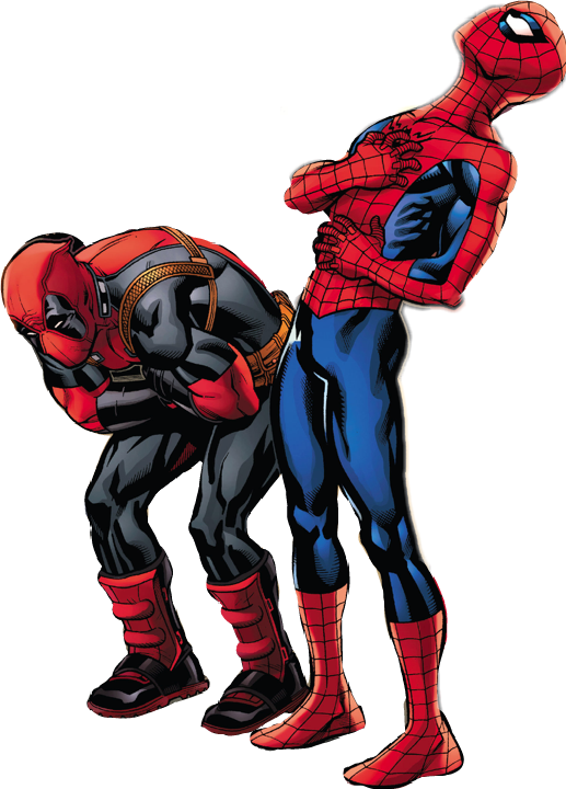 Spiderman And Deadpool Free Transparent Image HQ PNG Image