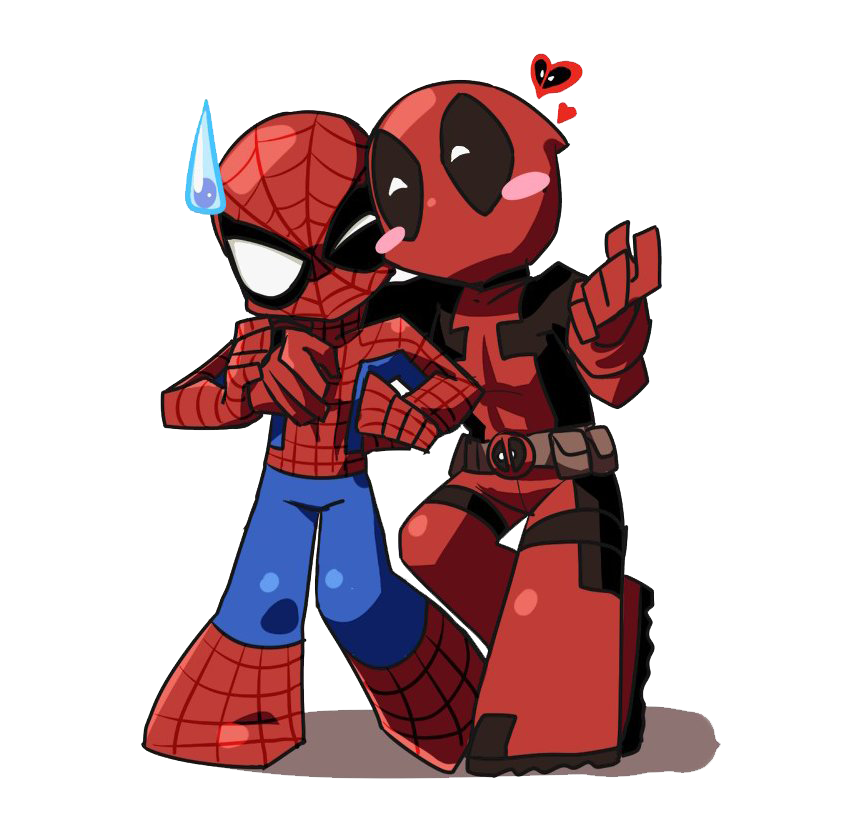 Spiderman And Deadpool Free Photo PNG Image