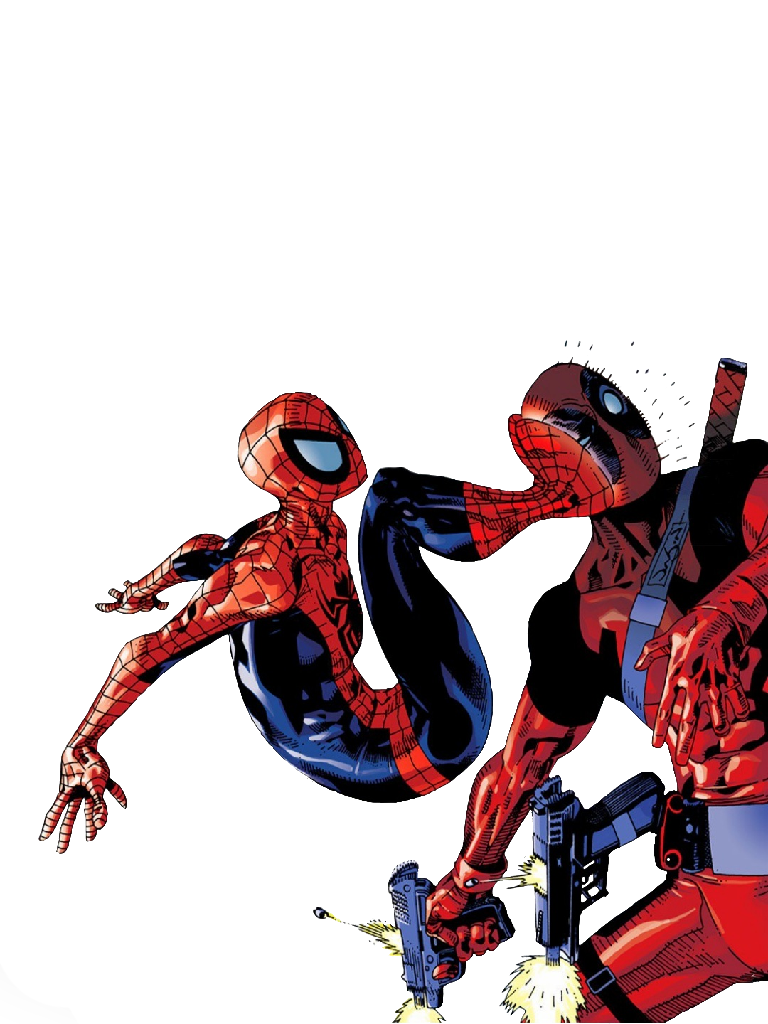 Spiderman And Deadpool Free HQ Image PNG Image