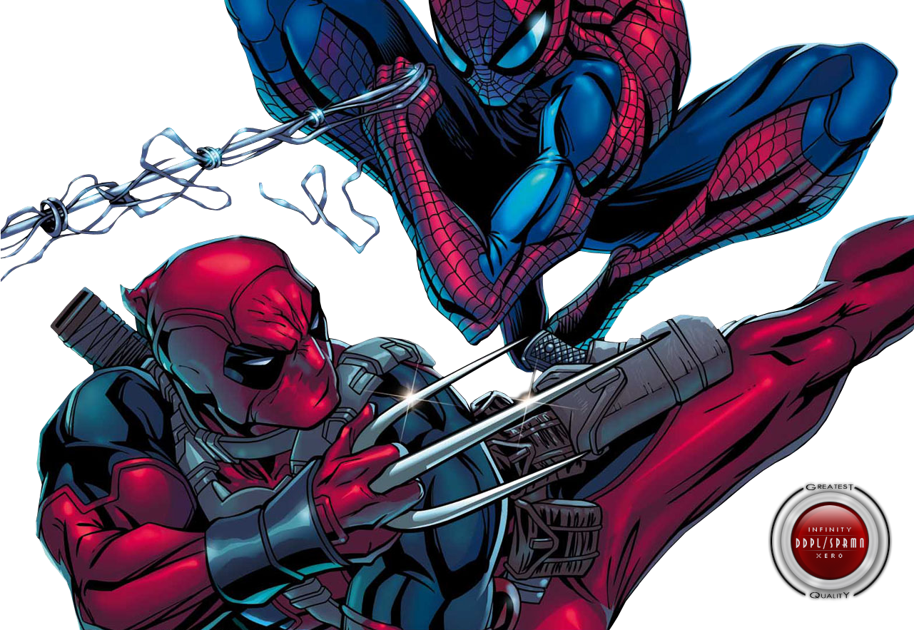 Spiderman And Deadpool Picture Free Transparent Image HQ PNG Image
