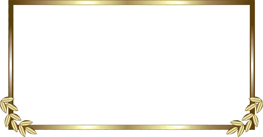 Golden Frame Luxury Picture Download HD PNG Image